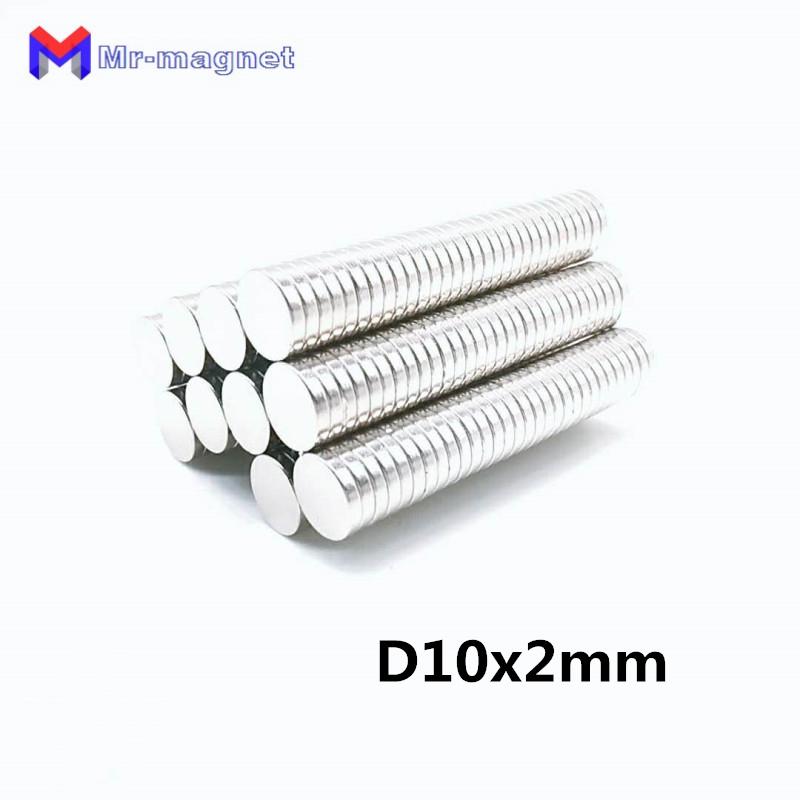 imanes de nevera 50pcs 10 x 2 mm magnet disc sintered ndfeb teaching d102 super strong rare earth 10x2 neodymium magnets d10x2 102