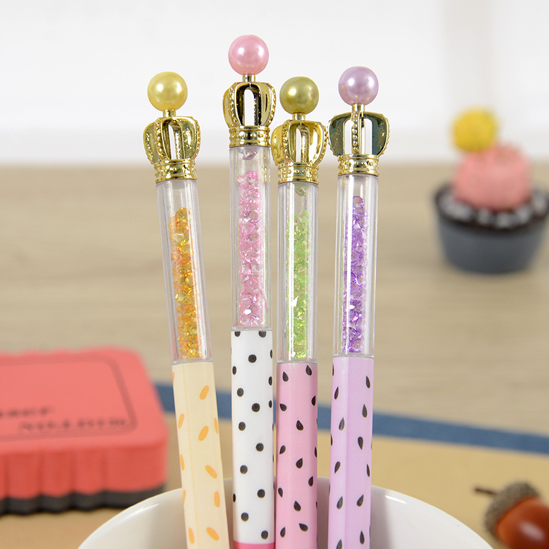 1pc Gel Pen 0.5mm Creative Crown neutral signature pen pencil case Colored Plastic pencil case School Office Supplies
1pc Gel Pen 0.5mm Creative Crown neutral signature pen pencil case Colored Plastic pencil case School Office Supplies
