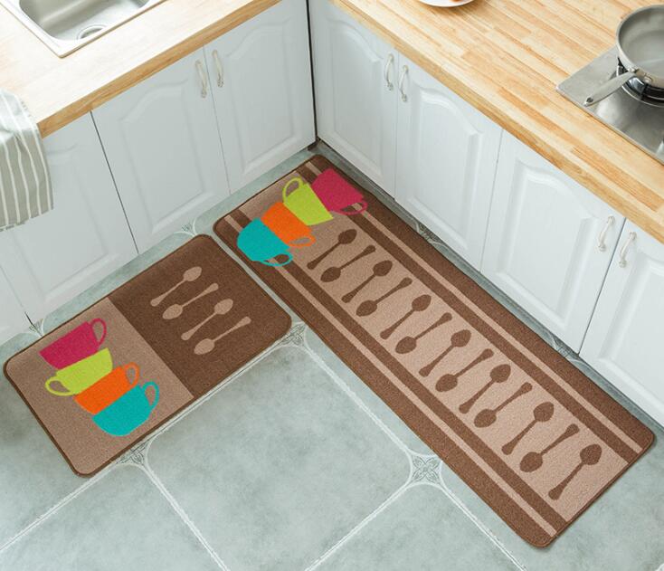 Kitchen Mat Bathroom Doormat Floor Mat Anti-slip Water Absorption Carpet Kitchen Floor Mat Carpet Toilet Rug Porch Door