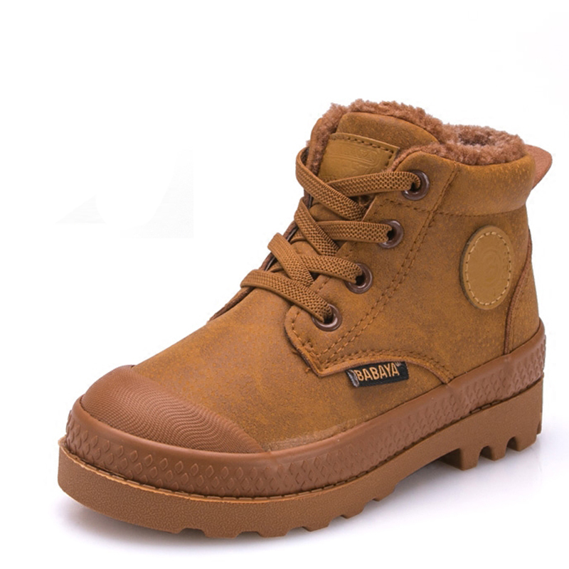 Children Boy Boots Autumn High leather Boots for boy Rubber Anti slip Snow Boots Fashion Lace-up Winter Shoes, Black
Children Boy Boots Autumn High leather Boots for boy Rubber Anti slip Snow Boots Fashion Lace-up Winter Shoes, Black