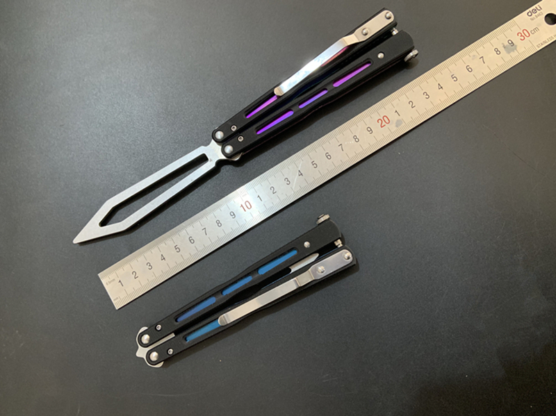 Tactical Trainer Practice Metal Steel G10 Handle Bearings Blunt Cool Smooth Flip Tool
Tactical Trainer Practice Metal Steel G10 Handle Bearings Blunt Cool Smooth Flip Tool