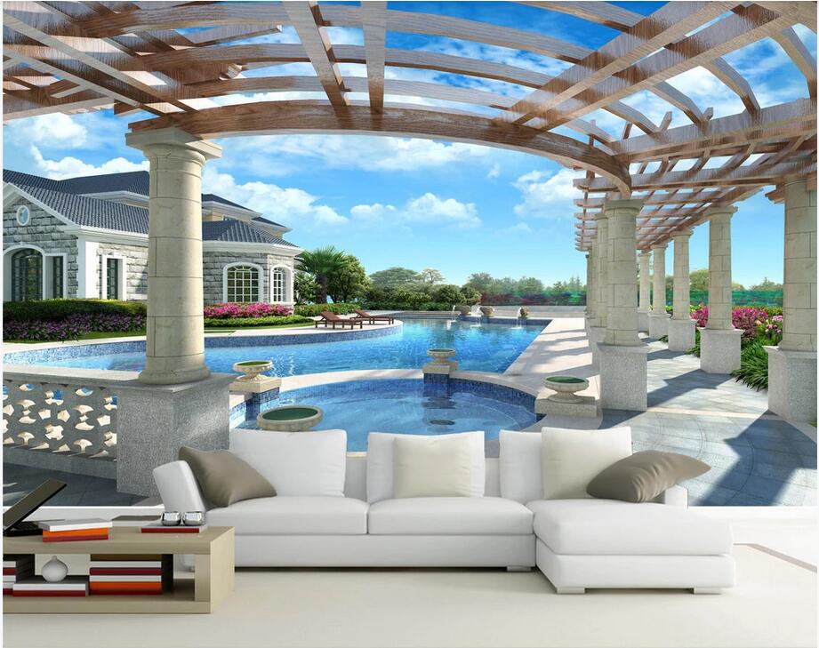 3d photo wallpaper on the wall custom mural Luxury villa beautiful landscape 3D swimming pool background art wall mural 3d landscapes room, Non-woven
3d photo wallpaper on the wall custom mural Luxury villa beautiful landscape 3D swimming pool background art wall mural 3d landscapes room, Non-woven