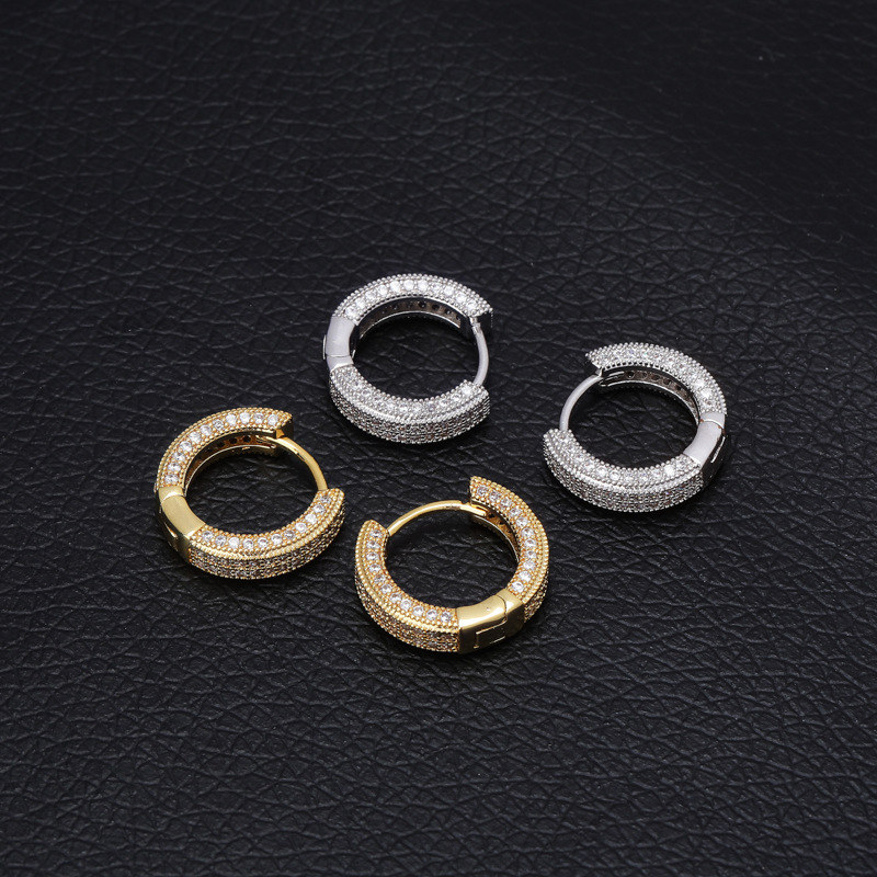 Hip Hop Earrings For Men Women Rapper Fashion Jewelry Luxury High Grade Bling Zircon Paved 18K Gold Rhodium Plating Copper Hoop Huggie
Hip Hop Earrings For Men Women Rapper Fashion Jewelry Luxury High Grade Bling Zircon Paved 18K Gold Rhodium Plating Copper Hoop Huggie