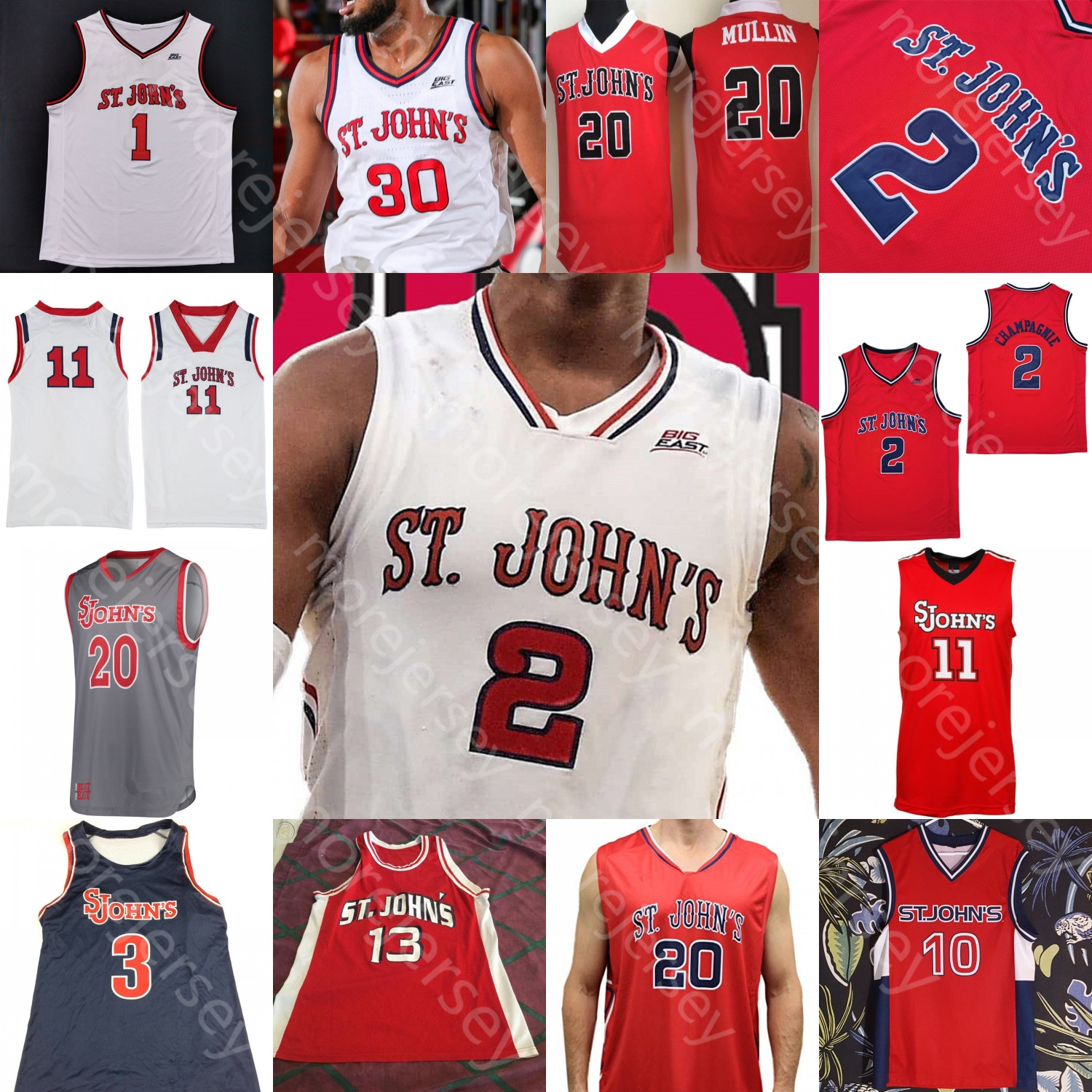Custom St. John's Red Storm Basketball Jersey NCAA College LJ Figueroa Heron Dunn Champagnie Roberts Earlington Caraher Williams Jr. Mullin, Red i
Custom St. John's Red Storm Basketball Jersey NCAA College LJ Figueroa Heron Dunn Champagnie Roberts Earlington Caraher Williams Jr. Mullin, Red i