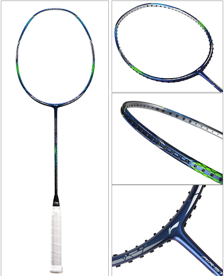 Badminton Rackets LINING AIR STREAM N99 II Chen Long Badminton national team Racquet High elasticity carbon racket Line completion perfect85881314168