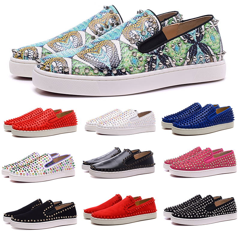 Fashion Luxury Designer Red Bottoms Low Top Cut Studded Spikes Flats Shoes For Men Womens Leather Suede Wedding Party Daily Sneakers Zapatos, Shipping difference
Fashion Luxury Designer Red Bottoms Low Top Cut Studded Spikes Flats Shoes For Men Womens Leather Suede Wedding Party Daily Sneakers Zapatos, Shipping difference