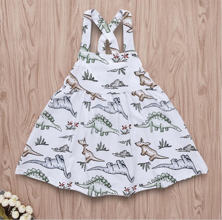 Girl Dinosaur Print Suspender Dress Baby Summer White Sleeveless Skirt Kids Clothes One Piece ZHT 201, As picture
Girl Dinosaur Print Suspender Dress Baby Summer White Sleeveless Skirt Kids Clothes One Piece ZHT 201, As picture