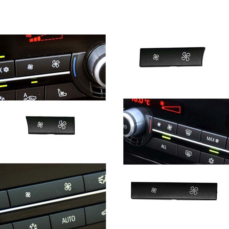 Car Heater Climate Control wind Volume Air Conditioning Switch Fan Button Cap Cover Replacement for BMW F10 F02