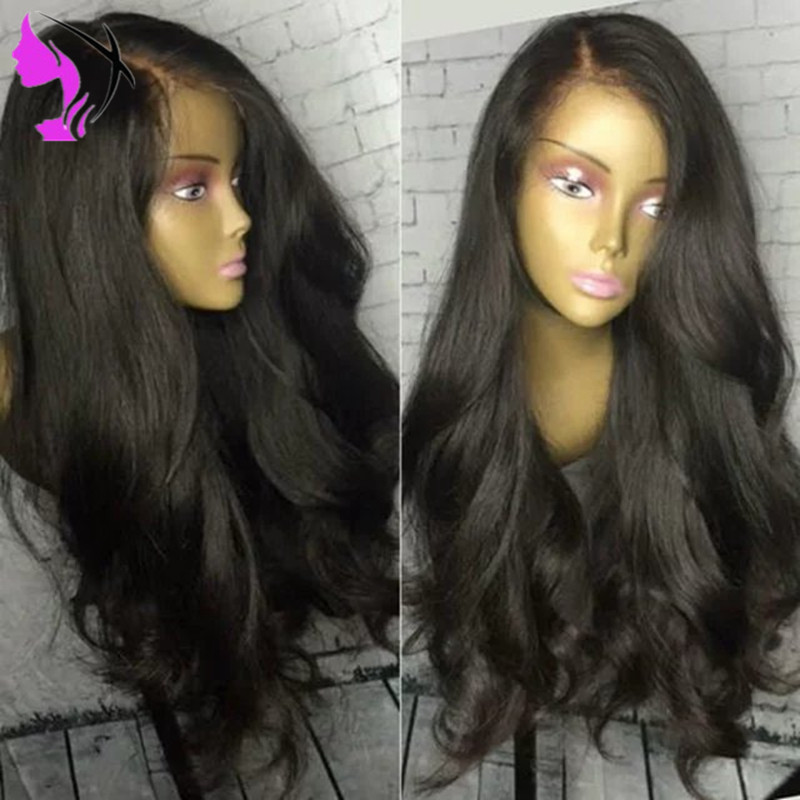 Hotselling Boby wave Lace Front synthetic Wigs heat resistant long Wigs natural Wavy brazilian full Lace Front Wigs For Black Women