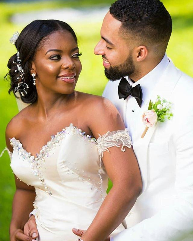 South African Beaded Sweetheart Mermaid Wedding Dresses Long Satin Bridal Gowns Plus Size Women Marriage Dress Robe De Mariee