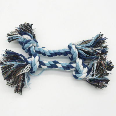 Dog Chew Rope Bone Pet Supplies Puppy Cotton Durable Braided Funny Tool Double Toy Pets Chews Knot Play Quickily Delivery