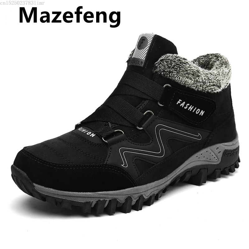 Mazefeng Winter Shoes Men Snow Boots Anti-skidding Large Size Men Boots Warm Plush Winter Work Shoes Plus Size 35-46, Red
Mazefeng Winter Shoes Men Snow Boots Anti-skidding Large Size Men Boots Warm Plush Winter Work Shoes Plus Size 35-46, Red
