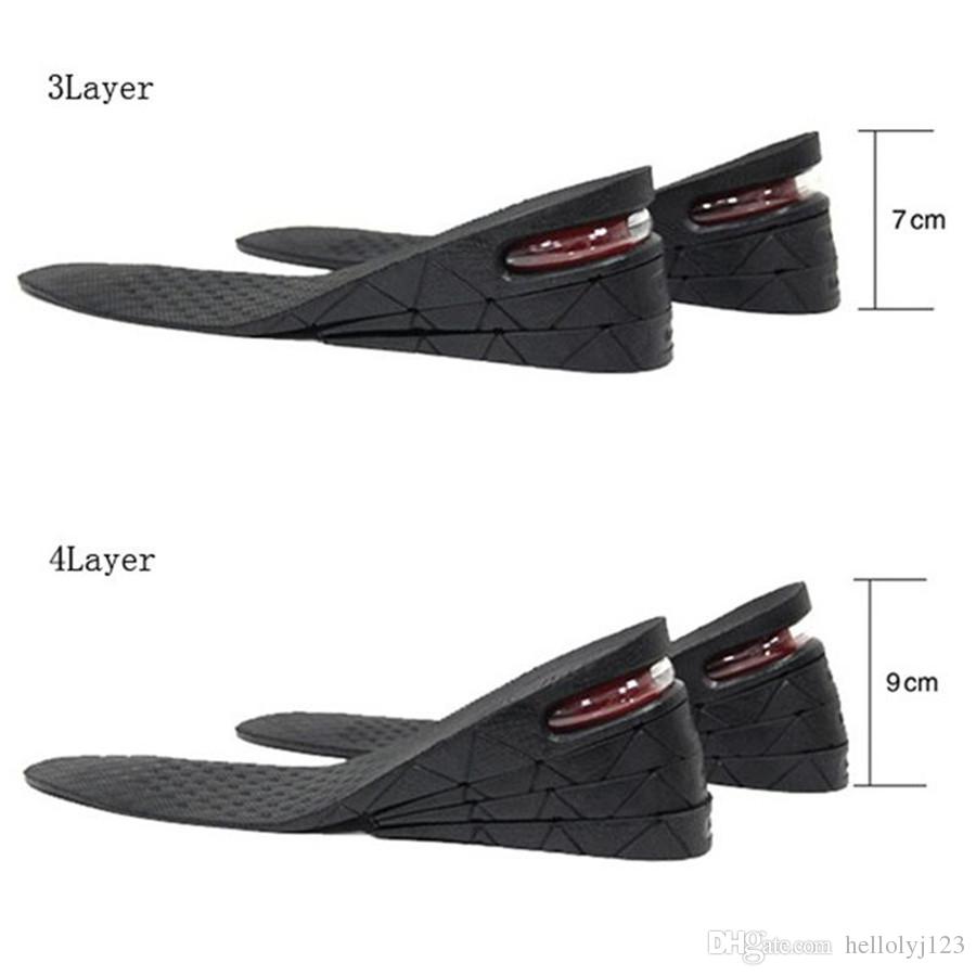 Drop 39cm Height Increase Insole Cushion Height Lift Adjustable Cut Shoe Heel Insert Taller ShockArch Support Absorbant F