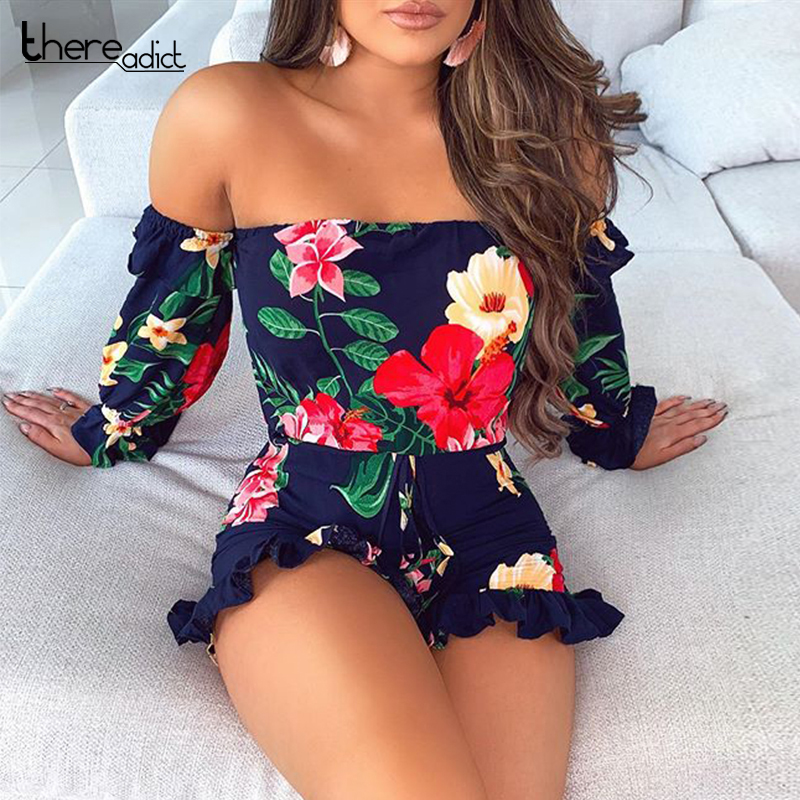 Thereadict Off Shoulder Floral Short Playsuit Backless Rompers Women Jumpsuit Skinny Sexy Jumpsuit Female Outfits Overallls 2020, Multi
Thereadict Off Shoulder Floral Short Playsuit Backless Rompers Women Jumpsuit Skinny Sexy Jumpsuit Female Outfits Overallls 2020, Multi