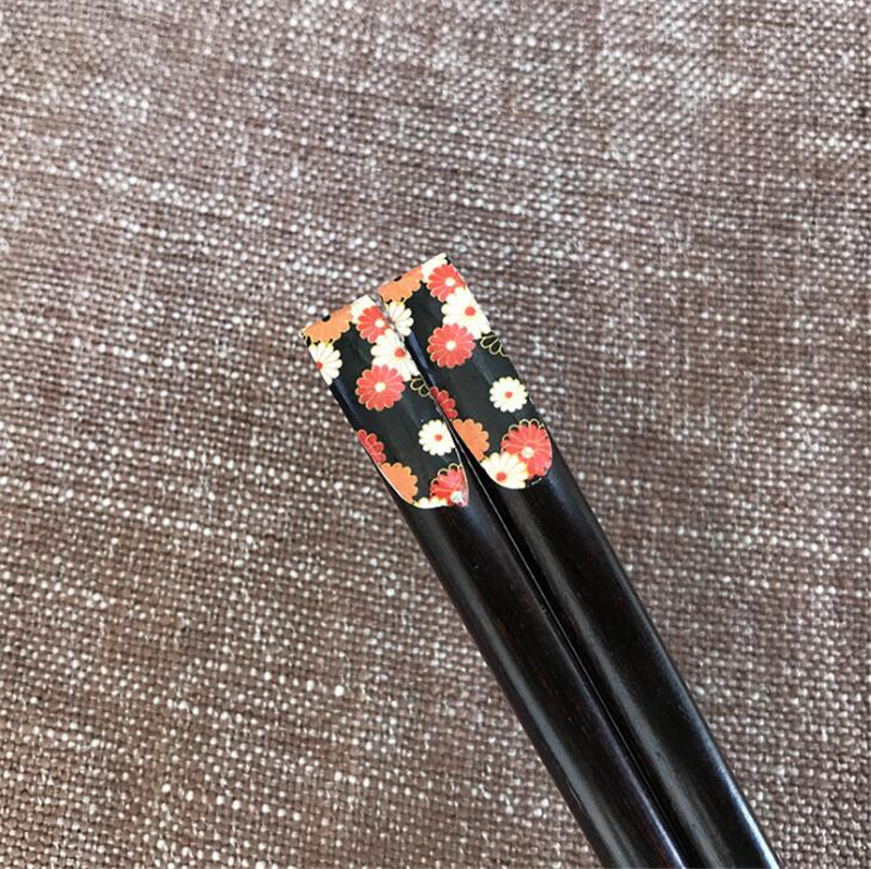Japanese-style Natural Wooden Chopsticks Cherry Flower Home Restaurant Kids Chop Sticks Sushi Sticks A Best Gift For Family3794593