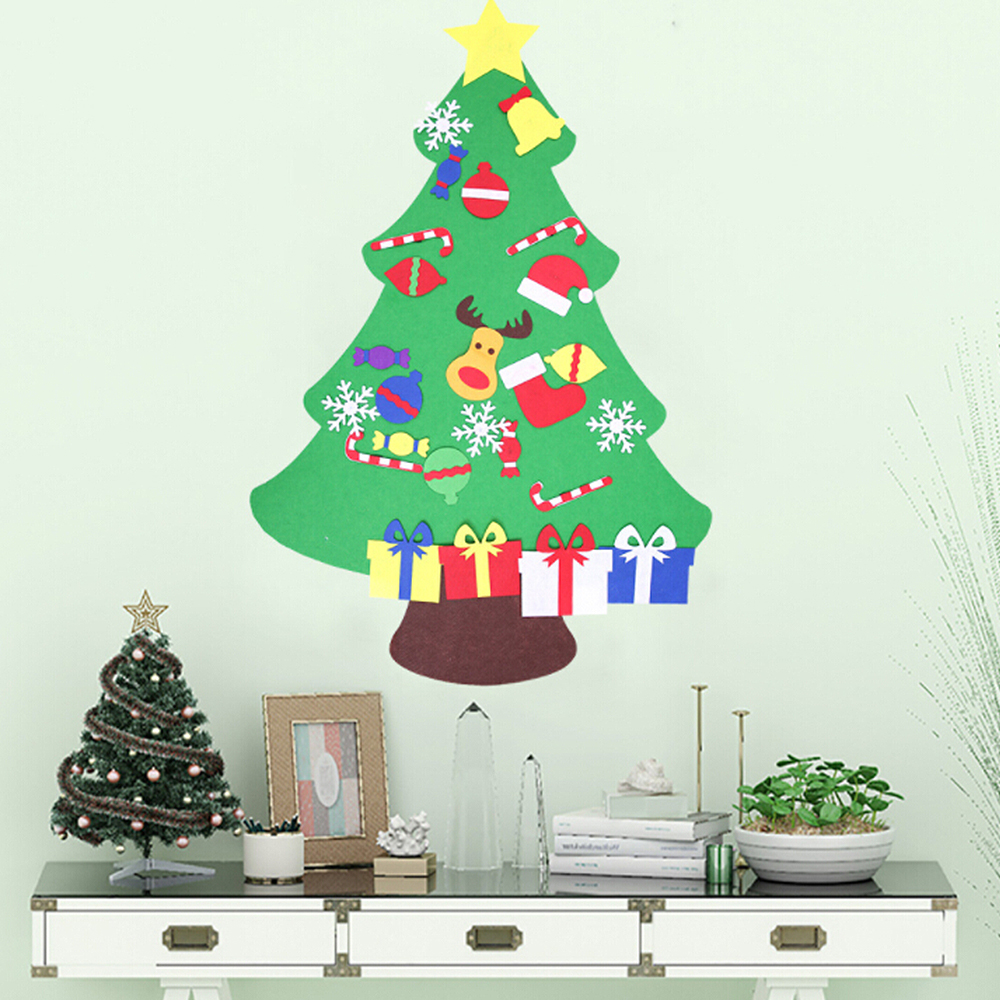 Kids DIY Felt Christmas Tree with Ornaments Children Christmas Gifts for 2018 New Year Door Wall Hanging Xmas Decoration
Kids DIY Felt Christmas Tree with Ornaments Children Christmas Gifts for 2018 New Year Door Wall Hanging Xmas Decoration