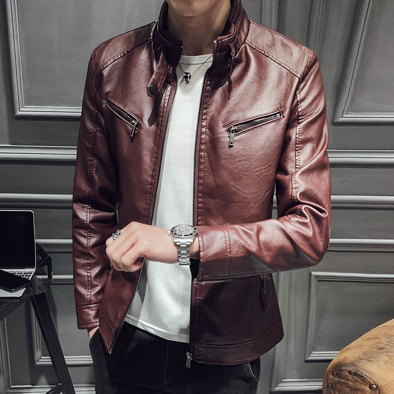 New 2020 Mens Leather Jackets Red and Black Men Motorcycle Biker Pu Leather Jacket Coat Mens Punk Style Jacket For Men
New 2020 Mens Leather Jackets Red and Black Men Motorcycle Biker Pu Leather Jacket Coat Mens Punk Style Jacket For Men