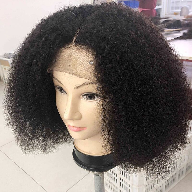DIVA1 150% Density Lace Front Human Hair Wigs For Women With Black Afro Kinky Curly Glueless Brazilian Remy Hairs 360 frontal