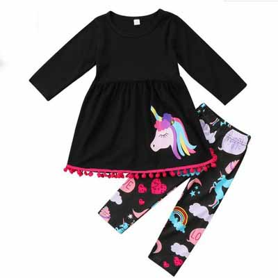 2020 Kids New Unicorn Suits Girls Long Sleeve Suits Children Printed Skirt + Trousers 2020 Cartoon Two-piece Sets Fashion Print Casual Sets, Black
2020 Kids New Unicorn Suits Girls Long Sleeve Suits Children Printed Skirt + Trousers 2020 Cartoon Two-piece Sets Fashion Print Casual Sets, Black
