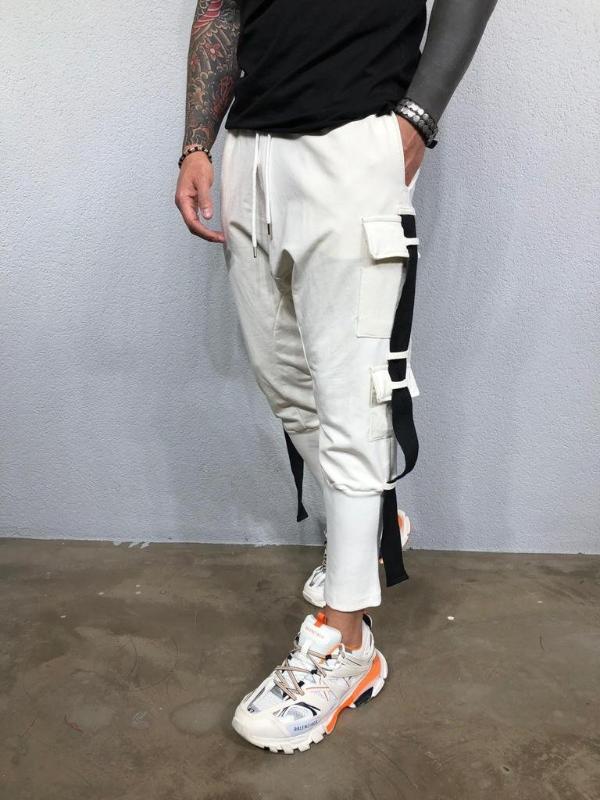 Men's Casual Sport Pants with Side Pockets Pulled Up Hip Hop Baggy Men's Ankle Pants, Black
Men's Casual Sport Pants with Side Pockets Pulled Up Hip Hop Baggy Men's Ankle Pants, Black