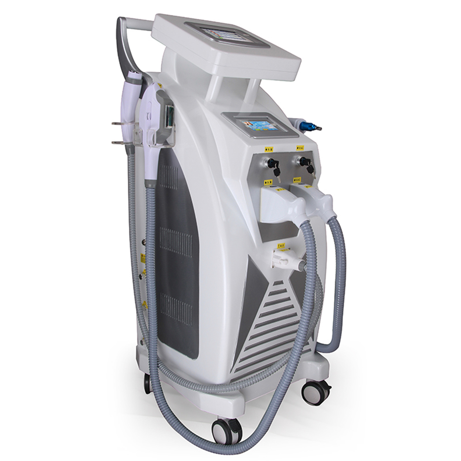 5 in 1 Multifunction Strong Energy OPT IPL Laser Hair Removal ND YAG Laser Tattoo Removal Beauty Machine IPL&RF & ND YAG&Elight salon spa equipment