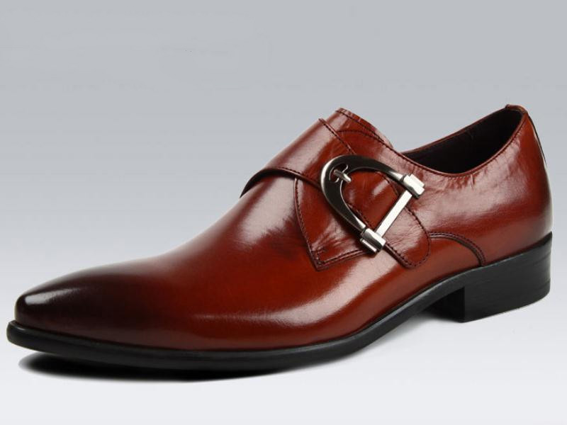 new mens pointed toes genuine leather dress shoes men fashion buckle design wedding shoes career office work derby shoes, Black
new mens pointed toes genuine leather dress shoes men fashion buckle design wedding shoes career office work derby shoes, Black