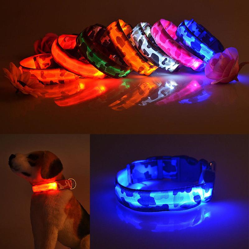 LED Pet Dog Collar Camo Print LED Night Safety Light Glow Luminous Flashing Lights Neck Collar For Small Meidum Large Dogs Cats
LED Pet Dog Collar Camo Print LED Night Safety Light Glow Luminous Flashing Lights Neck Collar For Small Meidum Large Dogs Cats