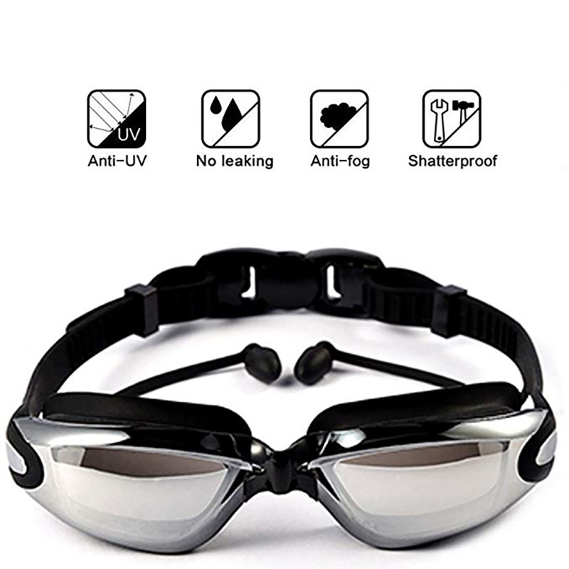 Swim Goggles Electroplating Swimming Eyewear Goggles Suit HD Anti-Fog 100% UV Adjustable Waterproof Silicone Swim Glasses Adult
Swim Goggles Electroplating Swimming Eyewear Goggles Suit HD Anti-Fog 100% UV Adjustable Waterproof Silicone Swim Glasses Adult