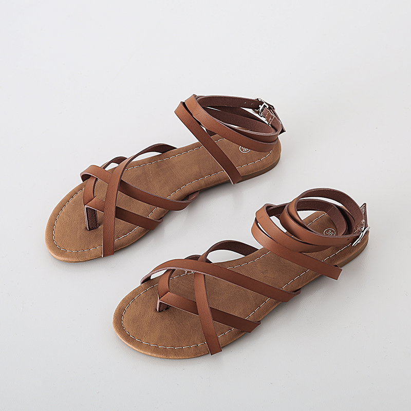 Hot Sale-2 Color New Designer ladies Flat Sandals 10mm Leather Gladiator Shoe for womens Black Brown Size US6-12
Hot Sale-2 Color New Designer ladies Flat Sandals 10mm Leather Gladiator Shoe for womens Black Brown Size US6-12
