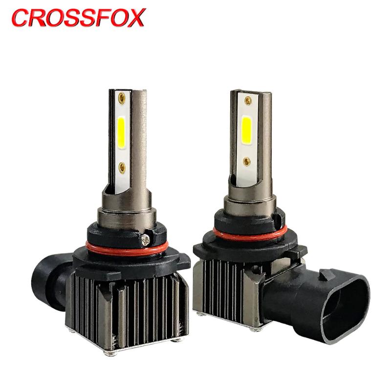

CROSSFOX Auto Lamp H8 H9 H11 LED H7 H1 Car Headlight Bulbs H4 Led 9005 HB3 9006 HB4 6000K White COB Chip Fog Lights 12V 24V