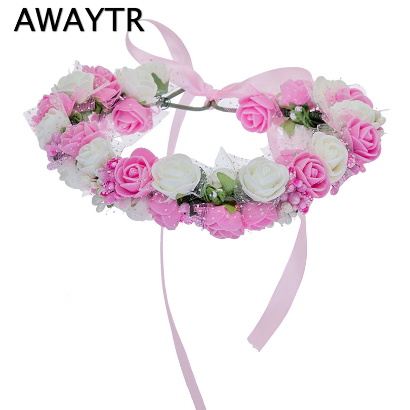 Women Bezel Flowers Head Girls Flower Crown Wreath Wedding Bridal Hair Accessories Double Foam Rose Floral Headband
Women Bezel Flowers Head Girls Flower Crown Wreath Wedding Bridal Hair Accessories Double Foam Rose Floral Headband