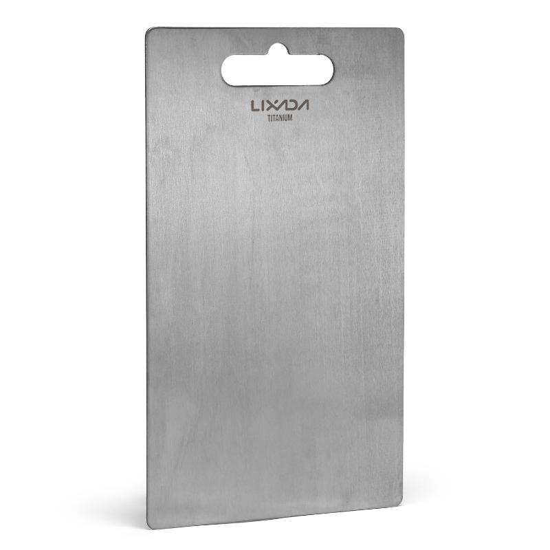 Lixada 1.8MM Thick Titanium Cutting Board Chopping Board for Home Kitchen Cooking Outdoor Camping Hiking Backpacking
Lixada 1.8MM Thick Titanium Cutting Board Chopping Board for Home Kitchen Cooking Outdoor Camping Hiking Backpacking