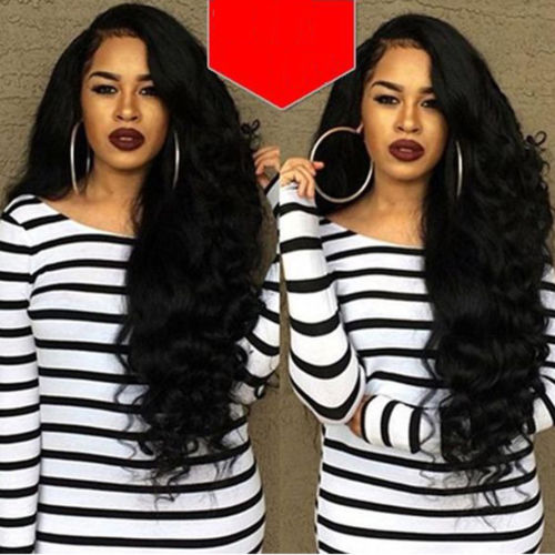 360 Lace Frontal Wig Loose Wave for Black Women Pre Plucked Glueless 150% Density 360 Lace Front Brazilian body wavy