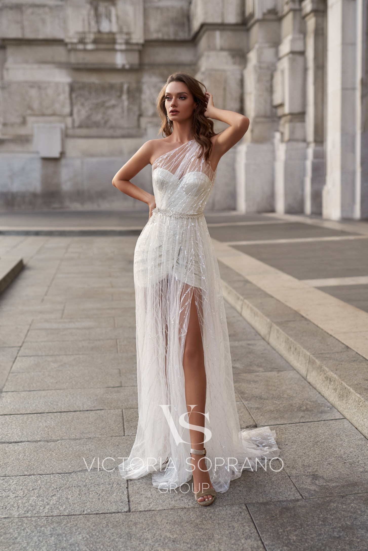 2020 Short Wedding Dresses With Long Jacket Lace Sequins Boho Wedding Dress Plus Size A Line Robes De Mariée Bridal Wrap Side Split