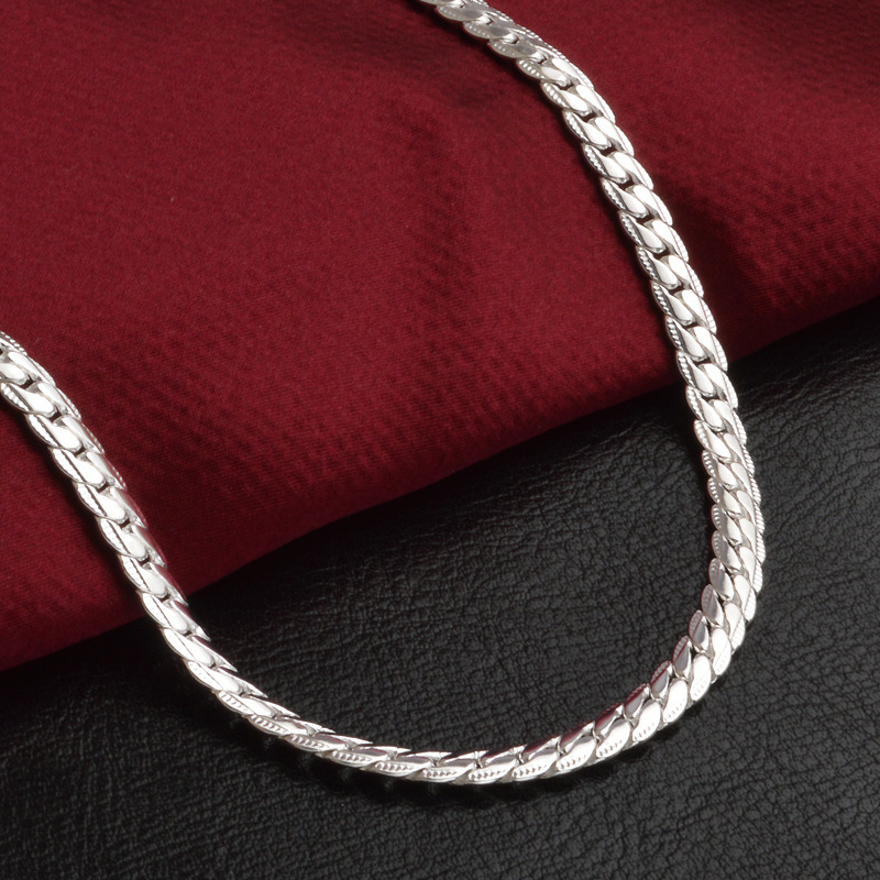 18k Real Gold Plated NK Chain Necklace Stainless Steel Snake Chain Hip Hop Jewelry Wholesales Accessories