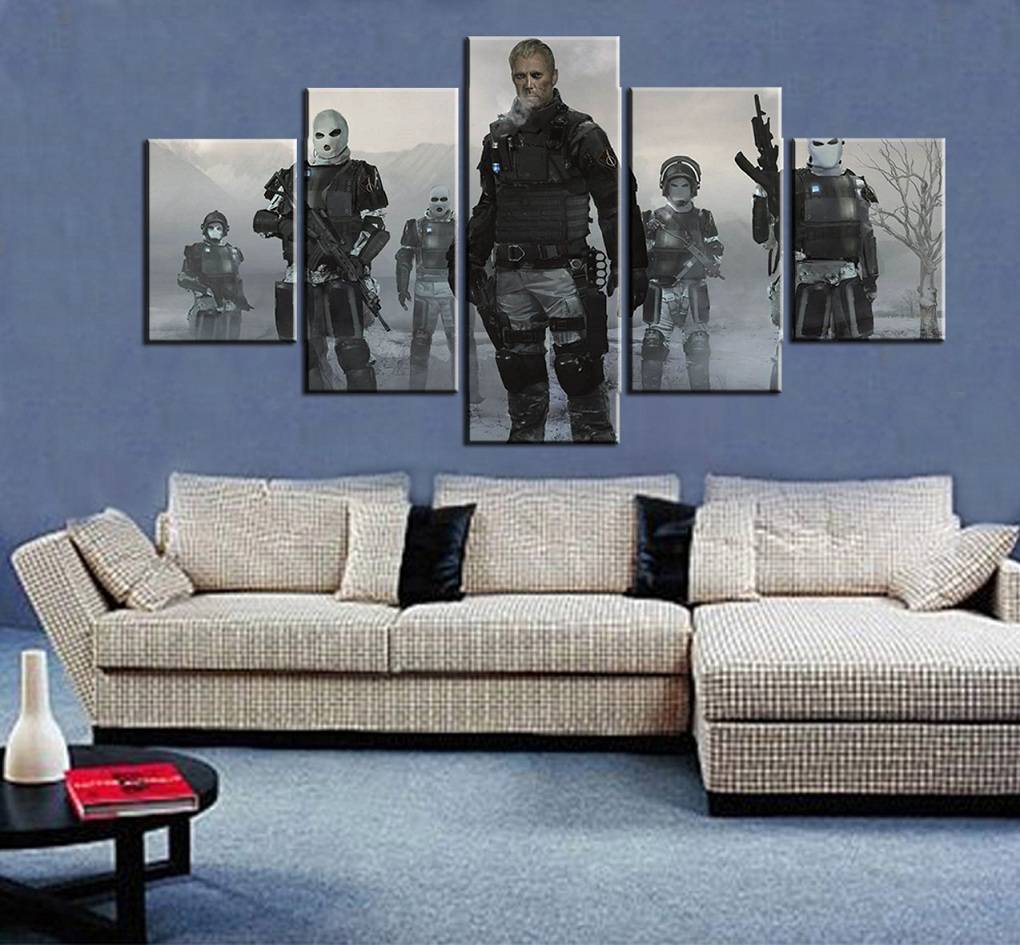 5pcs/set Unframed Rise of the Tomb Raider The Army Game Poster Print On Canvas Wall Art Painting For Living Room Decor