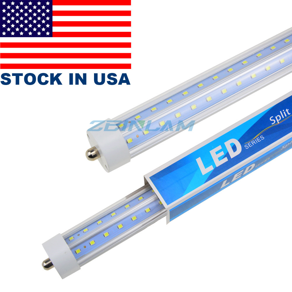 T8 8FT LED Tube Light, 72w Single Pin FA8 Lamps, 6000K Cold White, Fluorescent Bulb Replacement, Clear Cover, Dual-Ended Power
T8 8FT LED Tube Light, 72w Single Pin FA8 Lamps, 6000K Cold White, Fluorescent Bulb Replacement, Clear Cover, Dual-Ended Power