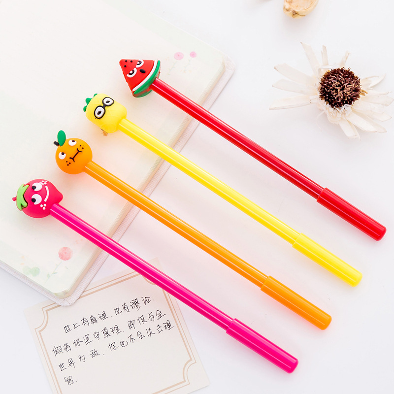 24 PCs Korean Stationery Office Study Black Signature Pen Student Stationery Creative Cartoon Fruit Neutral Pen
24 PCs Korean Stationery Office Study Black Signature Pen Student Stationery Creative Cartoon Fruit Neutral Pen
