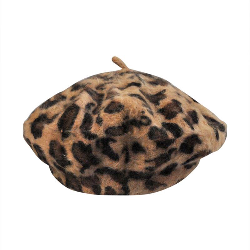 Streetwear Leopard Warm Wool Beret Women French Artist Beanie Beret Hat for Women Hat Spring Autumn Winter Skullcaps, White
Streetwear Leopard Warm Wool Beret Women French Artist Beanie Beret Hat for Women Hat Spring Autumn Winter Skullcaps, White