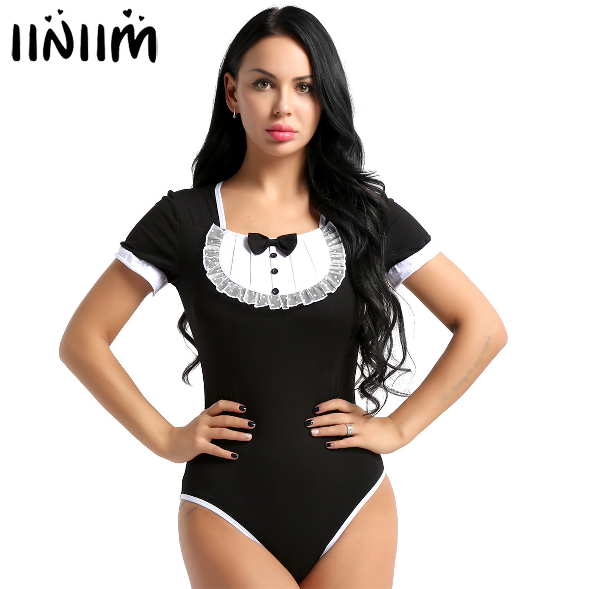 iiniim Adult Baby Snap Crotch ABDL Costumes Sexy Clubwear Cotton One Piece Romper Jumpsuit Bodysuit Cosplay for Womens LY191222, Pink
iiniim Adult Baby Snap Crotch ABDL Costumes Sexy Clubwear Cotton One Piece Romper Jumpsuit Bodysuit Cosplay for Womens LY191222, Pink