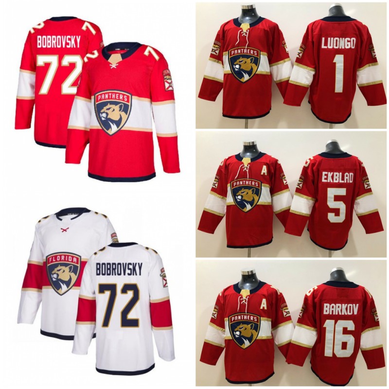 72 Sergei Bobrovsky Florida Panthers 16 Aleksander Barkov 5 Aaron Ekblad 1 Roberto Luongo Hockey Jerseys New Red White Stitched Jerseys, As pic
72 Sergei Bobrovsky Florida Panthers 16 Aleksander Barkov 5 Aaron Ekblad 1 Roberto Luongo Hockey Jerseys New Red White Stitched Jerseys, As pic