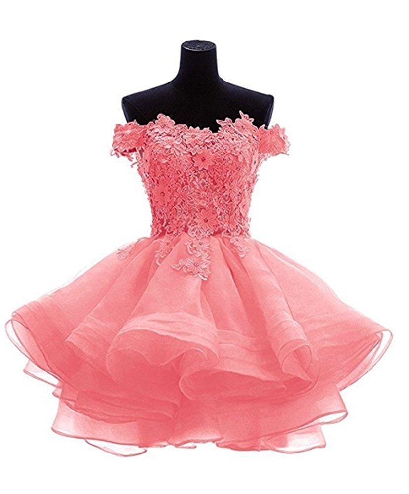 2019 New Cheap Lace Appliques Organza Short Prom Homecoming Dresses Plus Size Beaded Crystals Graduation Gown Cocktail Party Gown QC1399