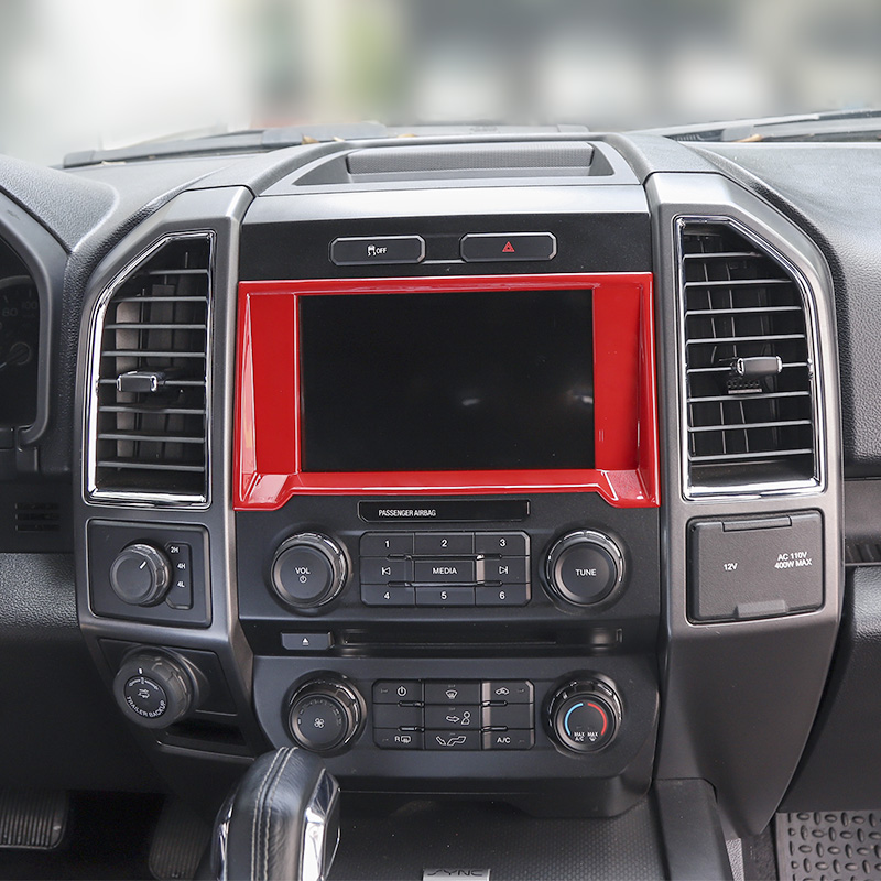 Car GPS Navigation Frame Trim Cover for Ford F150 Car Interior Accessories