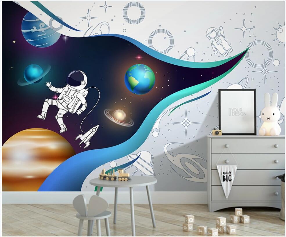 custom photo 3d wallpaper Starry sky space astronaut children cartoon children room home decor living room wallpaper for walls 3 d, Non-woven wallpaper
custom photo 3d wallpaper Starry sky space astronaut children cartoon children room home decor living room wallpaper for walls 3 d, Non-woven wallpaper