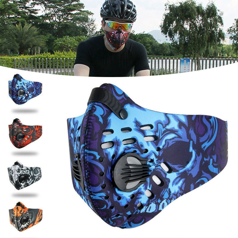 Activated Carbon Cycling Mask Anti-pollution Respirator Filtration Mask Dustproof Mountain Bicycle Sport Road Cycling Face Cover от DHgate WW