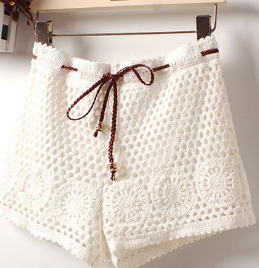 Women Sexy Lace Shorts Cotton Floral Lace Crochet Mini Shorts Leisure Short Trousers, White
Women Sexy Lace Shorts Cotton Floral Lace Crochet Mini Shorts Leisure Short Trousers, White