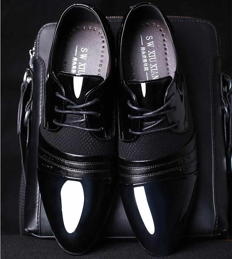 Hot Sale-italian mens shoes brands wedding formal oxford shoes for mens pointed toe dress shoes sapato masculino