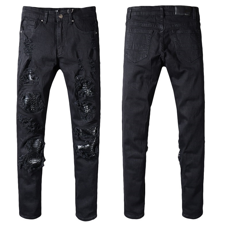 New Italy Style #554# Men's Distressed Destroyed Pants Snake Skin Patches Black Skinny Biker Jeans Slim Trousers Size 29-40, As pic
New Italy Style #554# Men's Distressed Destroyed Pants Snake Skin Patches Black Skinny Biker Jeans Slim Trousers Size 29-40, As pic