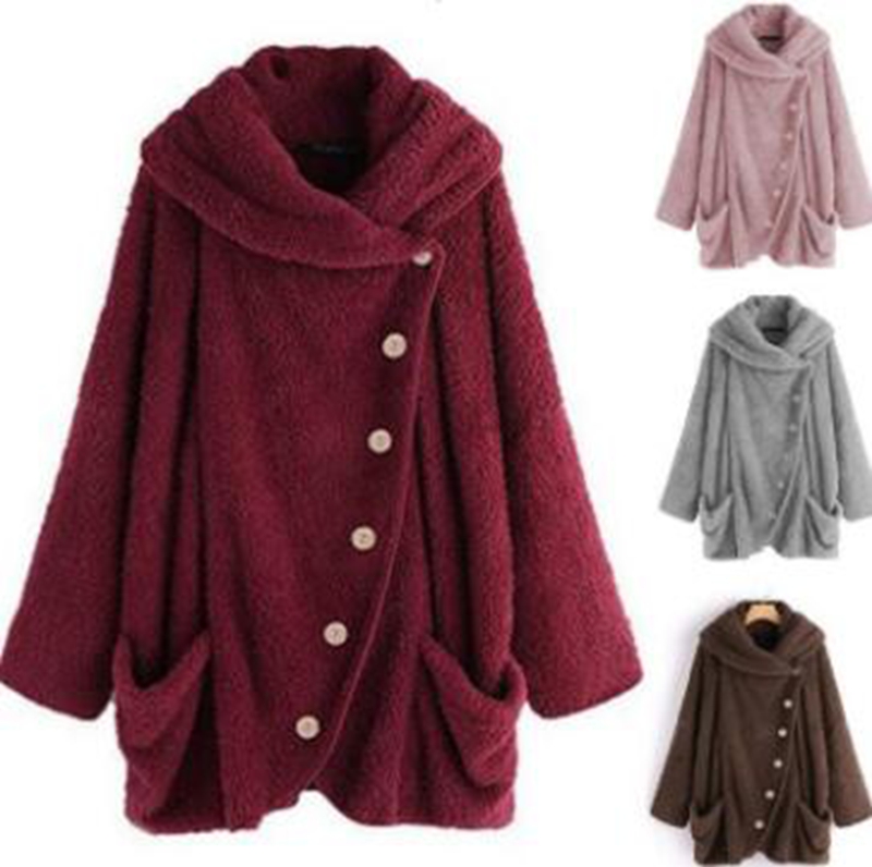 Wholesale Autumn and winter women's fall explosion models soft plush button tops double-sided fleece single-breasted jacket, Black
Wholesale Autumn and winter women's fall explosion models soft plush button tops double-sided fleece single-breasted jacket, Black