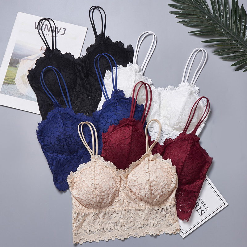 Newly Women Lace V Neck Crochet Bralette Bra Crop Tops Cami Padded Tank Lace Bra, Black
Newly Women Lace V Neck Crochet Bralette Bra Crop Tops Cami Padded Tank Lace Bra, Black